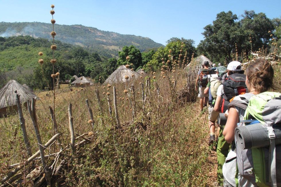 A path past village huts, Bassari Country